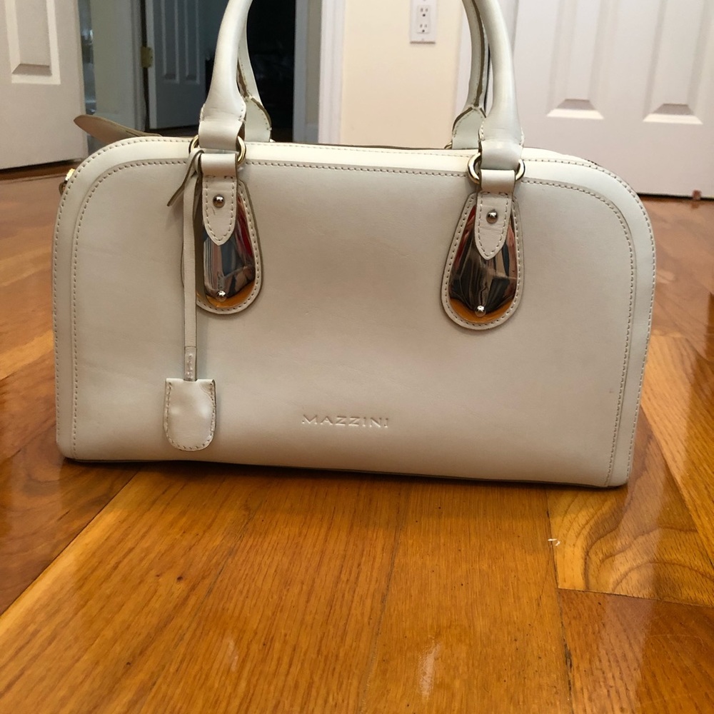 Mazzini white leather bag - Picture 3 of 6
